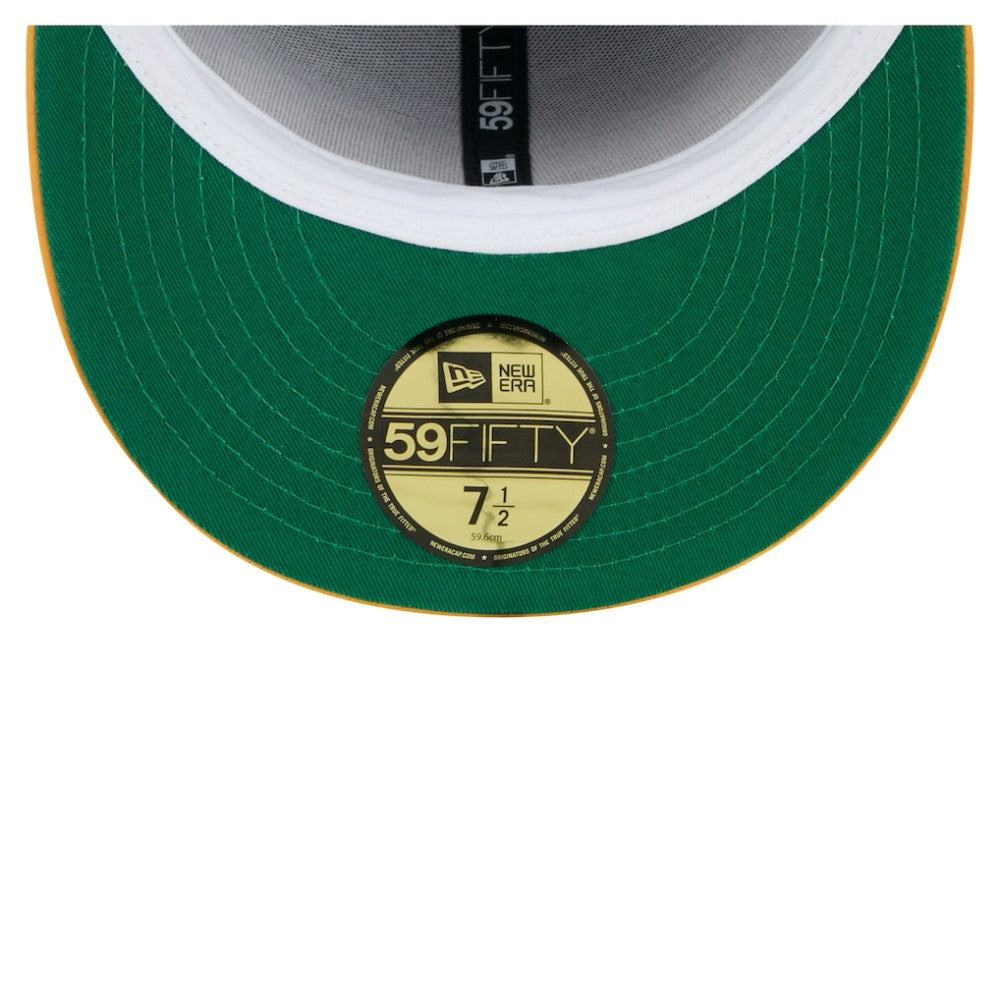 San Diego Padres Satin 59FIFTY Fitted Hat Brown/Gold