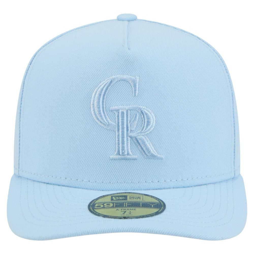 Colorado Rockies Color Pack A-Frame 59FIFTY Fitted Hat Light Blue