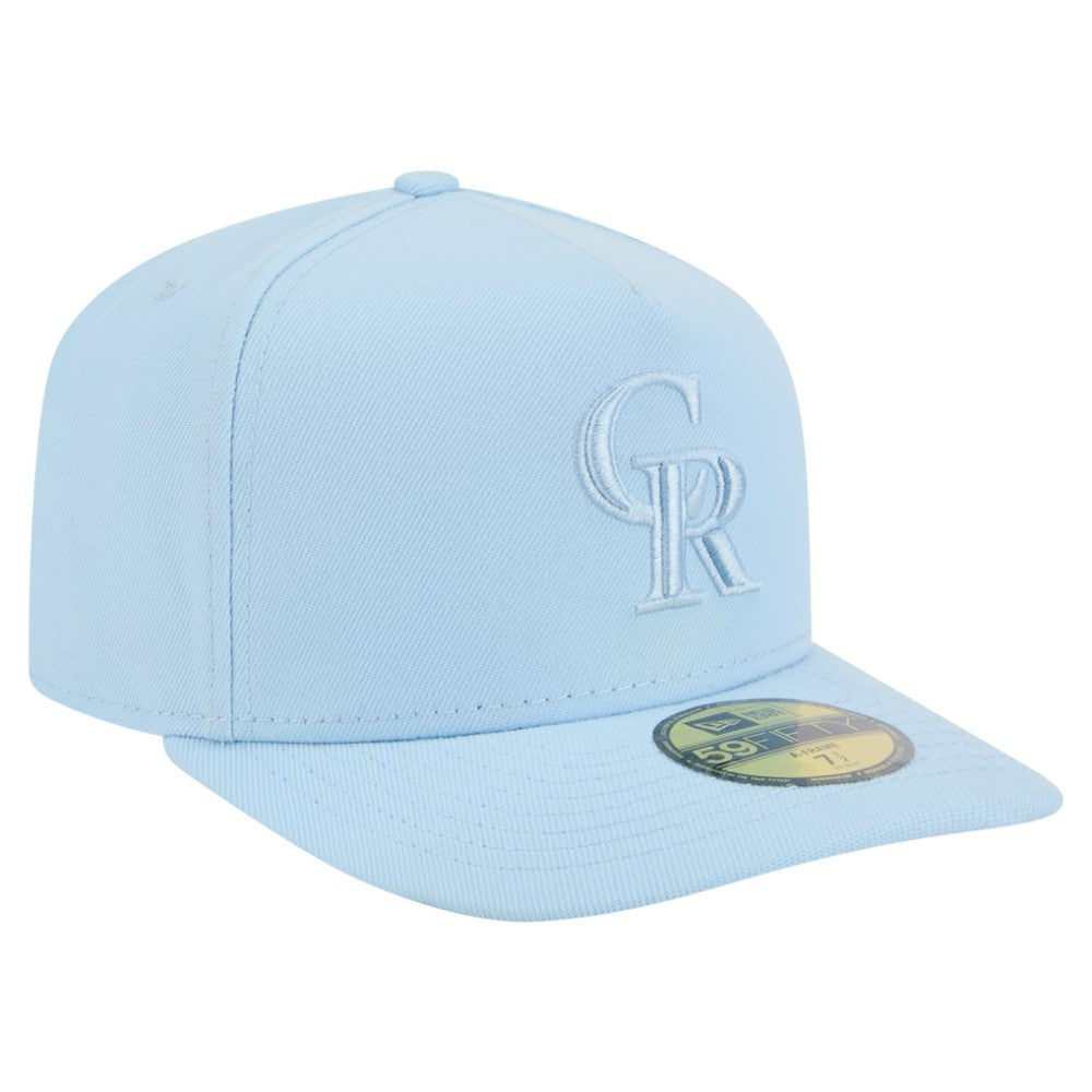 Colorado Rockies Color Pack A-Frame 59FIFTY Fitted Hat Light Blue