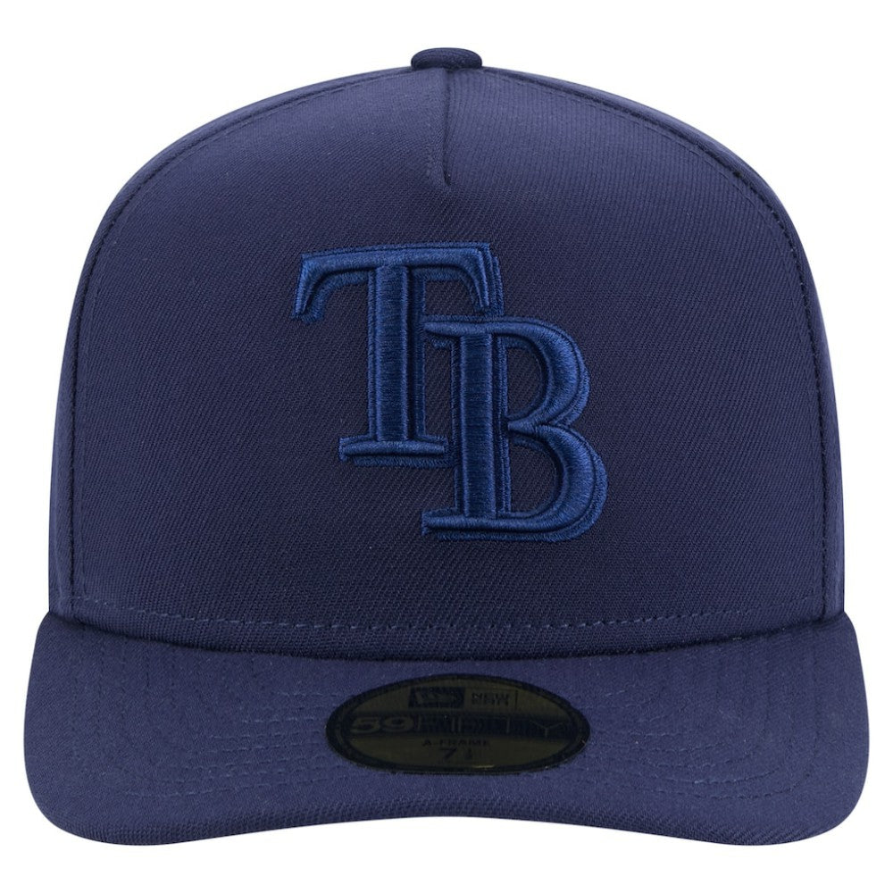 Tampa Bay Rays Color Pack A-Frame 59FIFTY Fitted Hat Navy
