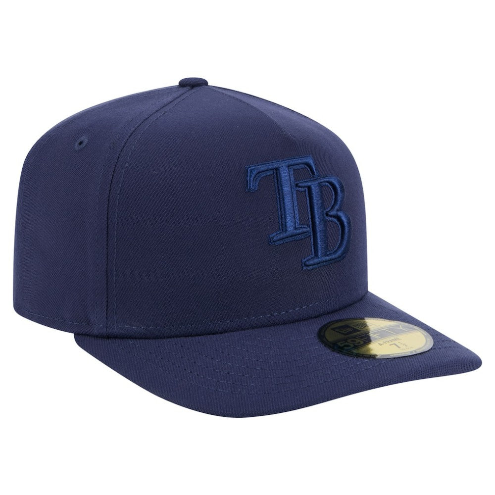 Tampa Bay Rays Color Pack A-Frame 59FIFTY Fitted Hat Navy