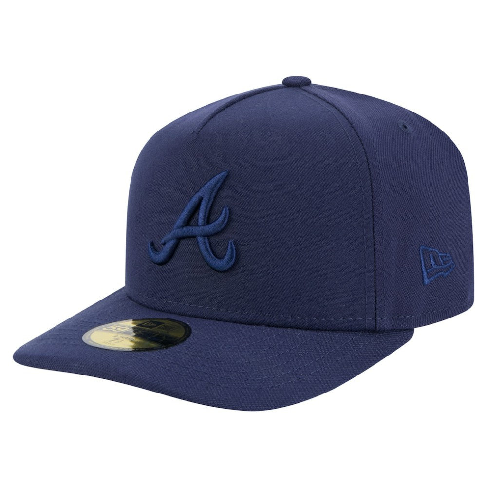 Atlanta Braves Color Pack A-Frame 59FIFTY Fitted Hat Navy