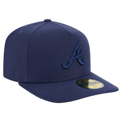 Atlanta Braves Color Pack A-Frame 59FIFTY Fitted Hat Navy