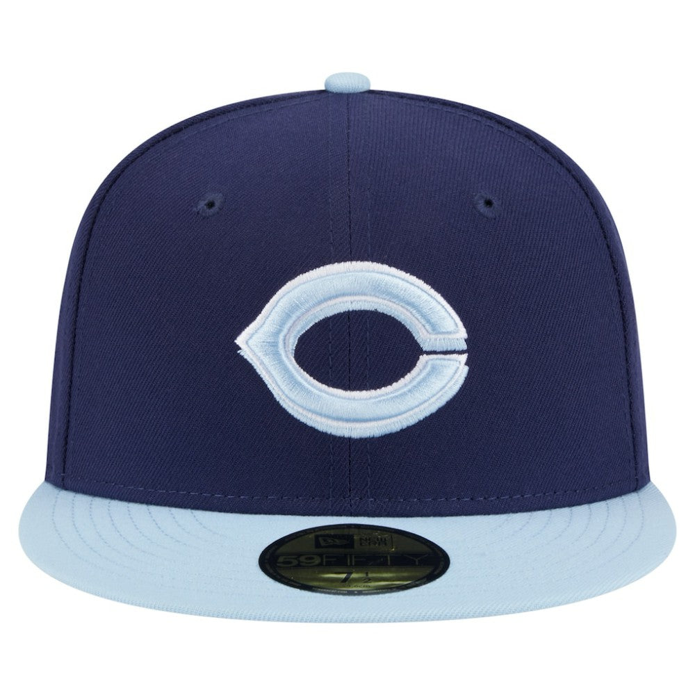 Cincinnati Reds Color Pack 2-Tone 59FIFTY Fitted Hat Navy/Light Blue