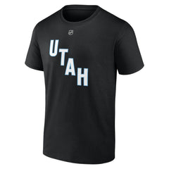 Nick Schmaltz Utah Mammoth Fanatics Authentic Stack Name & Number T-Shirt - Black T-shirts