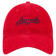 Los Angeles Angels Women's Corduroy 9TWENTY Adjustable Hat Red