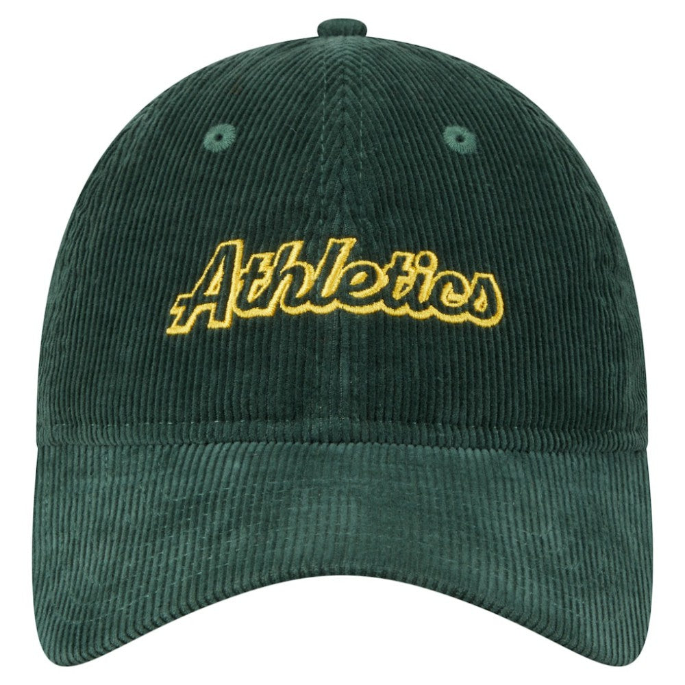 Athletics Women's Corduroy 9TWENTY Adjustable Hat Green