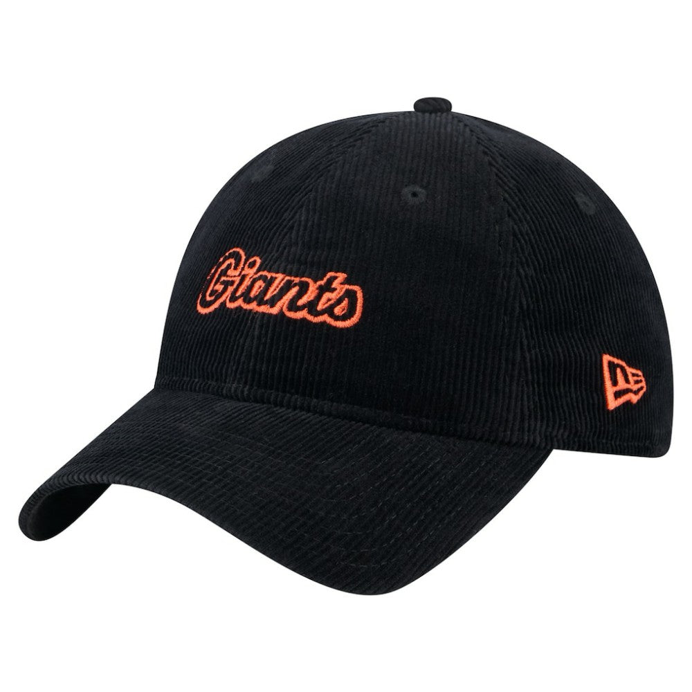 San Francisco Giants Women's Corduroy 9TWENTY Adjustable Hat Black