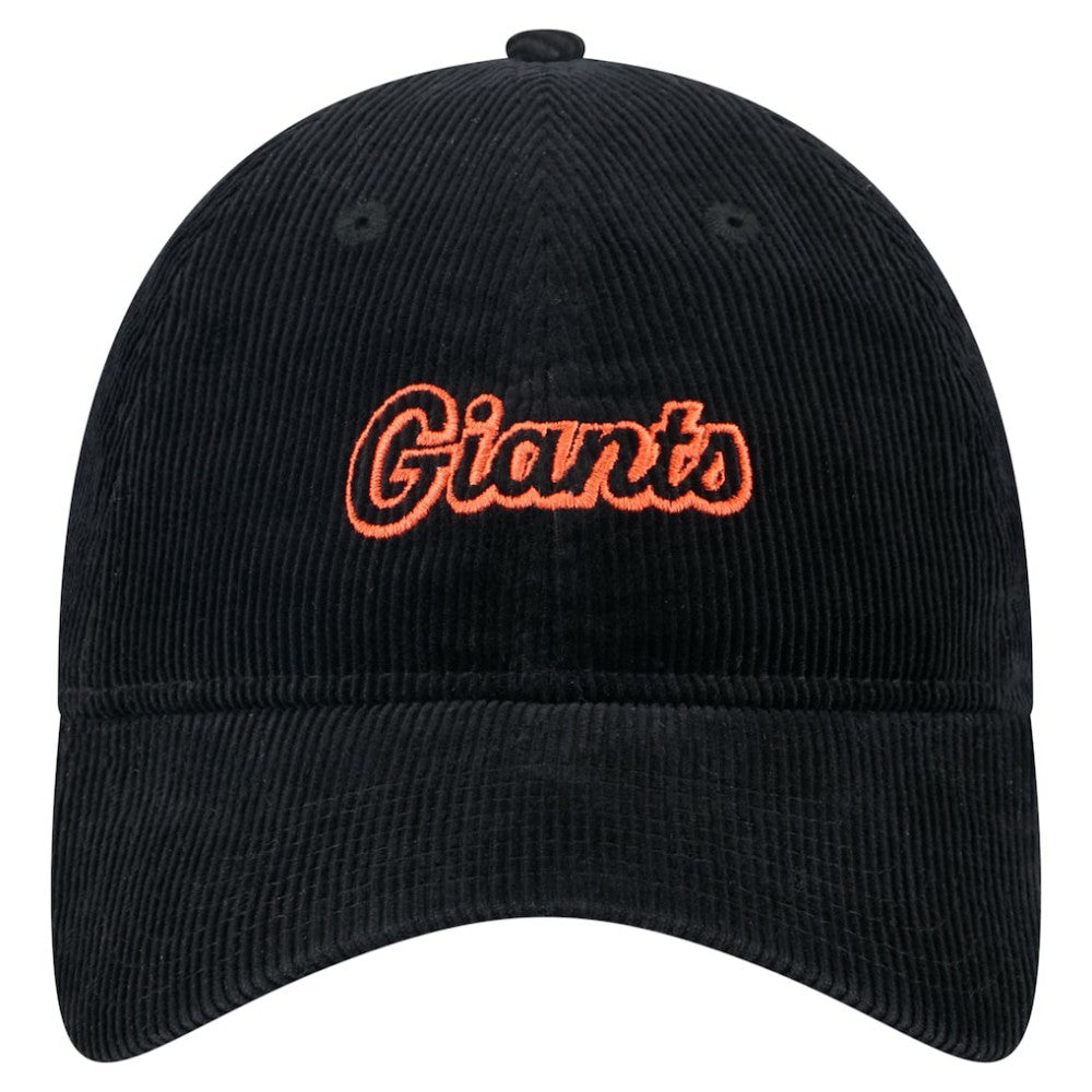 San Francisco Giants Women's Corduroy 9TWENTY Adjustable Hat Black