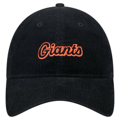 San Francisco Giants Women's Corduroy 9TWENTY Adjustable Hat Black