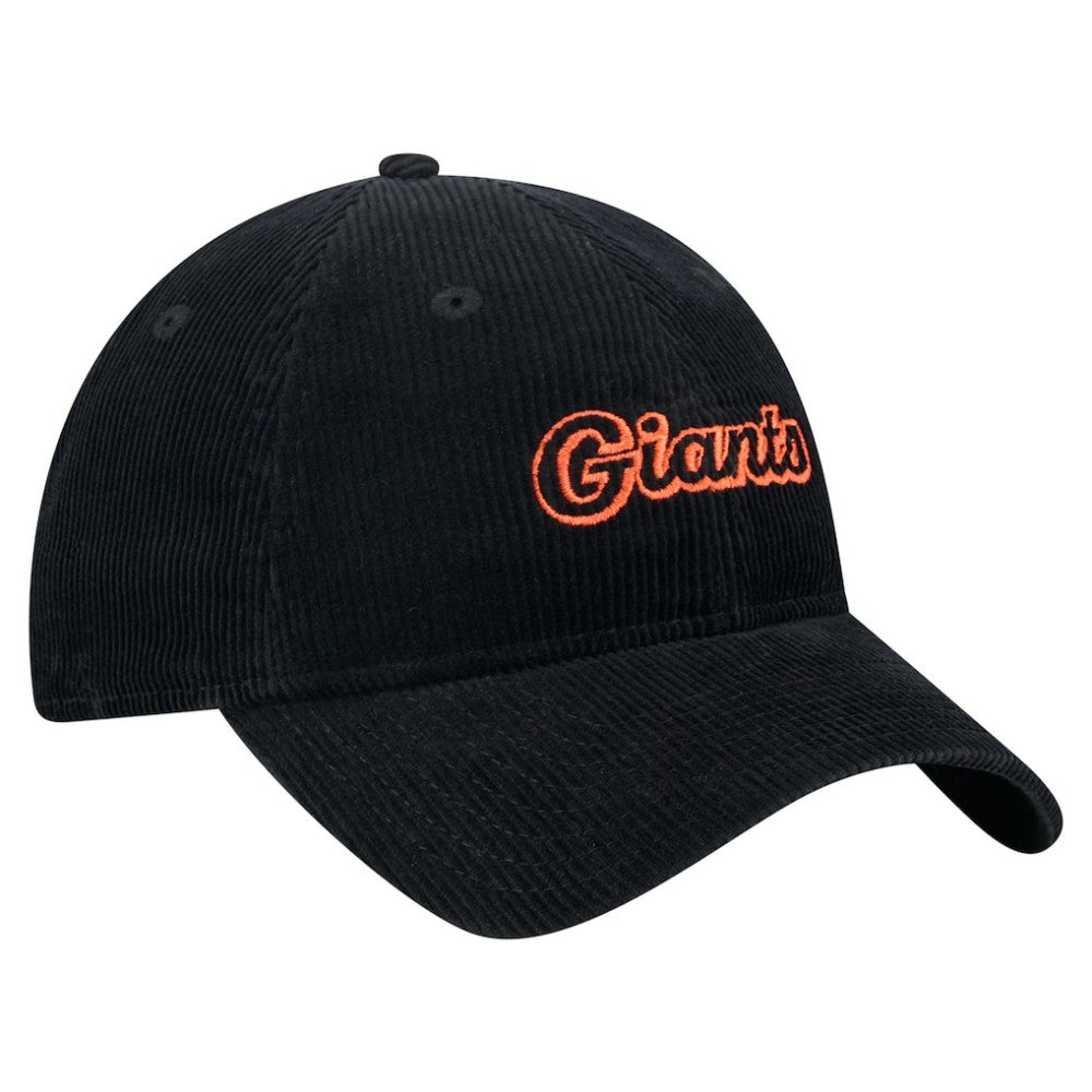 San Francisco Giants Women's Corduroy 9TWENTY Adjustable Hat Black