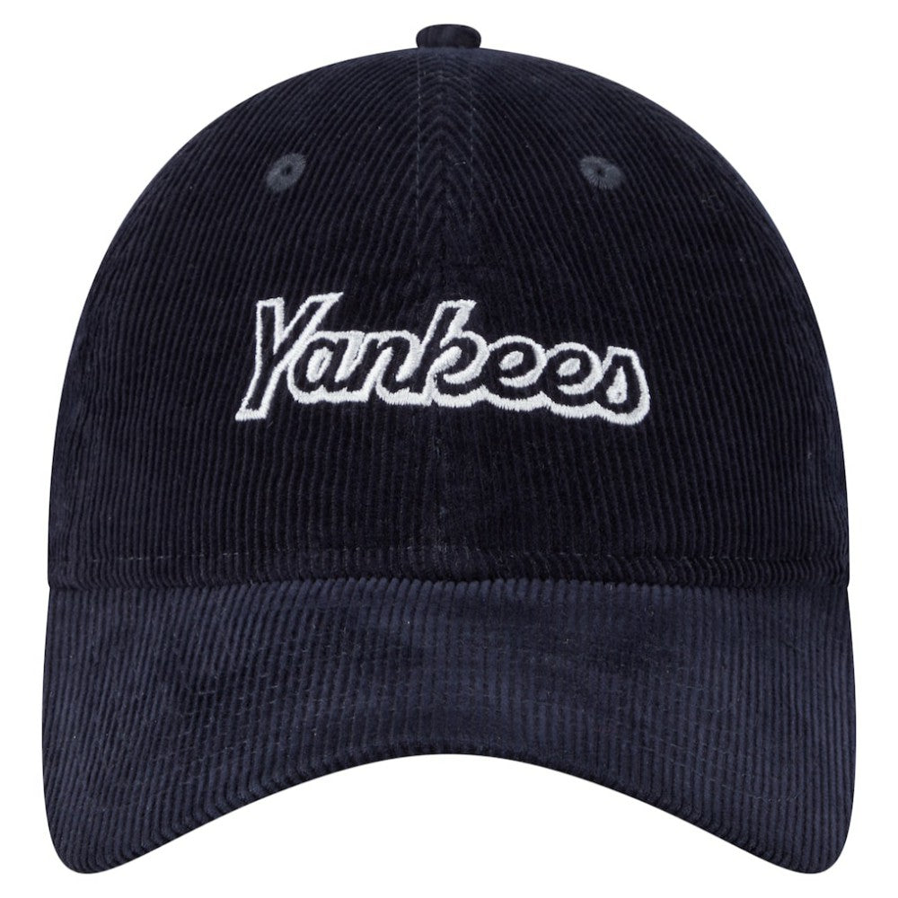 New York Yankees Women's Corduroy 9TWENTY Adjustable Hat Navy