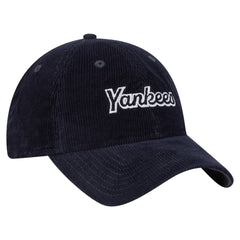 New York Yankees Women's Corduroy 9TWENTY Adjustable Hat Navy