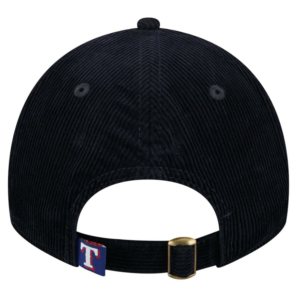 Texas Rangers Women's Corduroy 9TWENTY Adjustable Hat Dark Blue