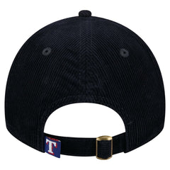 Texas Rangers Women's Corduroy 9TWENTY Adjustable Hat Dark Blue