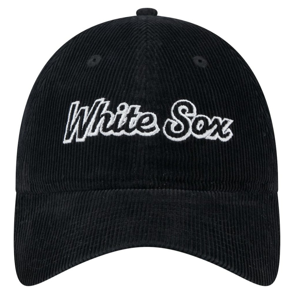 Chicago White Sox Women's Corduroy 9TWENTY Adjustable Hat Black