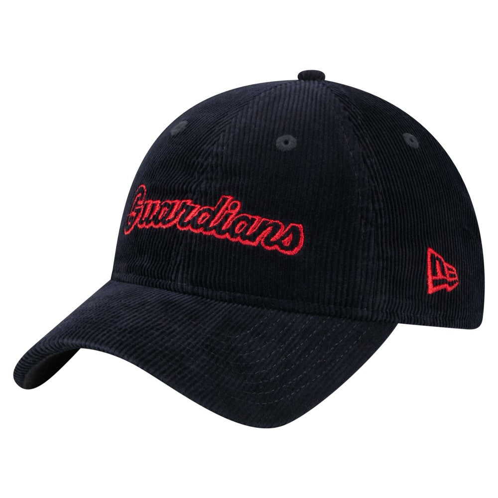 Cleveland Guardians Women's Corduroy 9TWENTY Adjustable Hat Navy