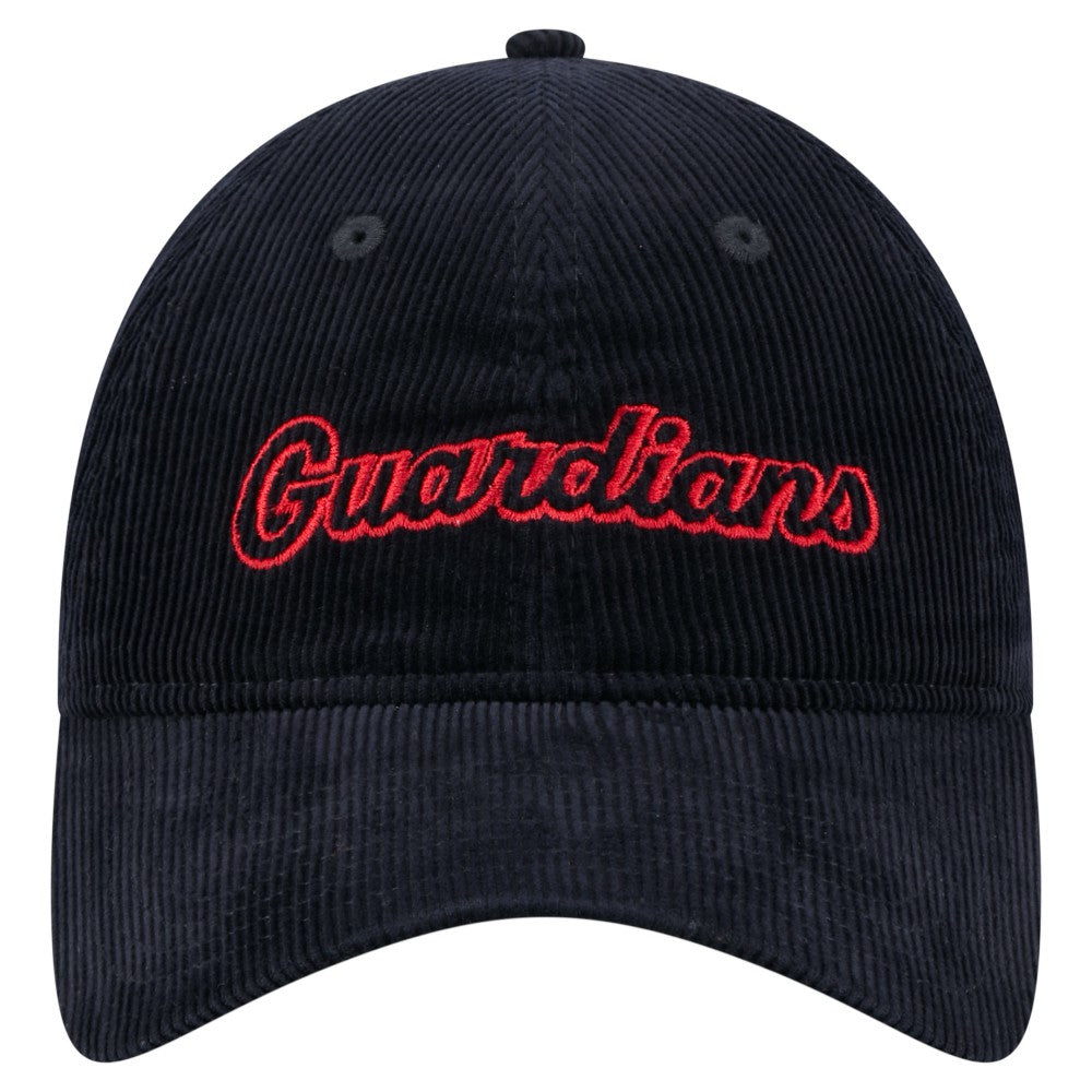 Cleveland Guardians Women's Corduroy 9TWENTY Adjustable Hat Navy
