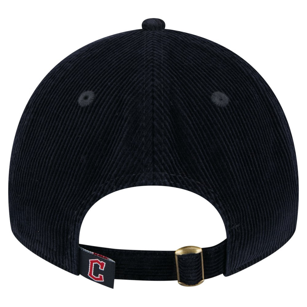 Cleveland Guardians Women's Corduroy 9TWENTY Adjustable Hat Navy