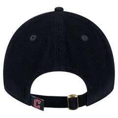 Cleveland Guardians Women's Corduroy 9TWENTY Adjustable Hat Navy