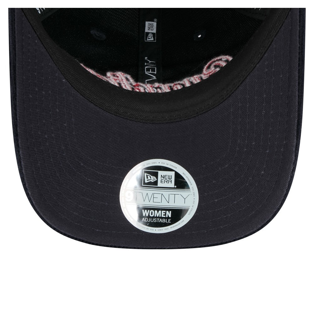 Cleveland Guardians Women's Corduroy 9TWENTY Adjustable Hat Navy