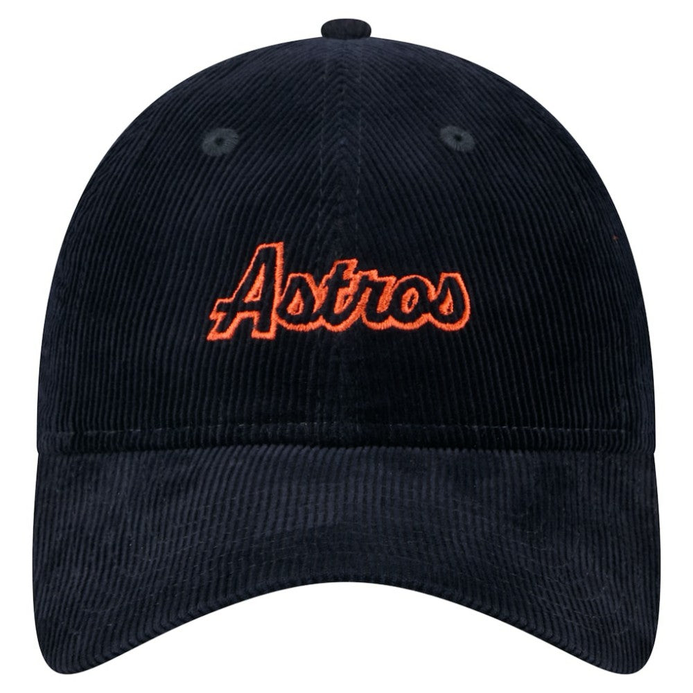 Houston Astros Women's Corduroy 9TWENTY Adjustable Hat Navy