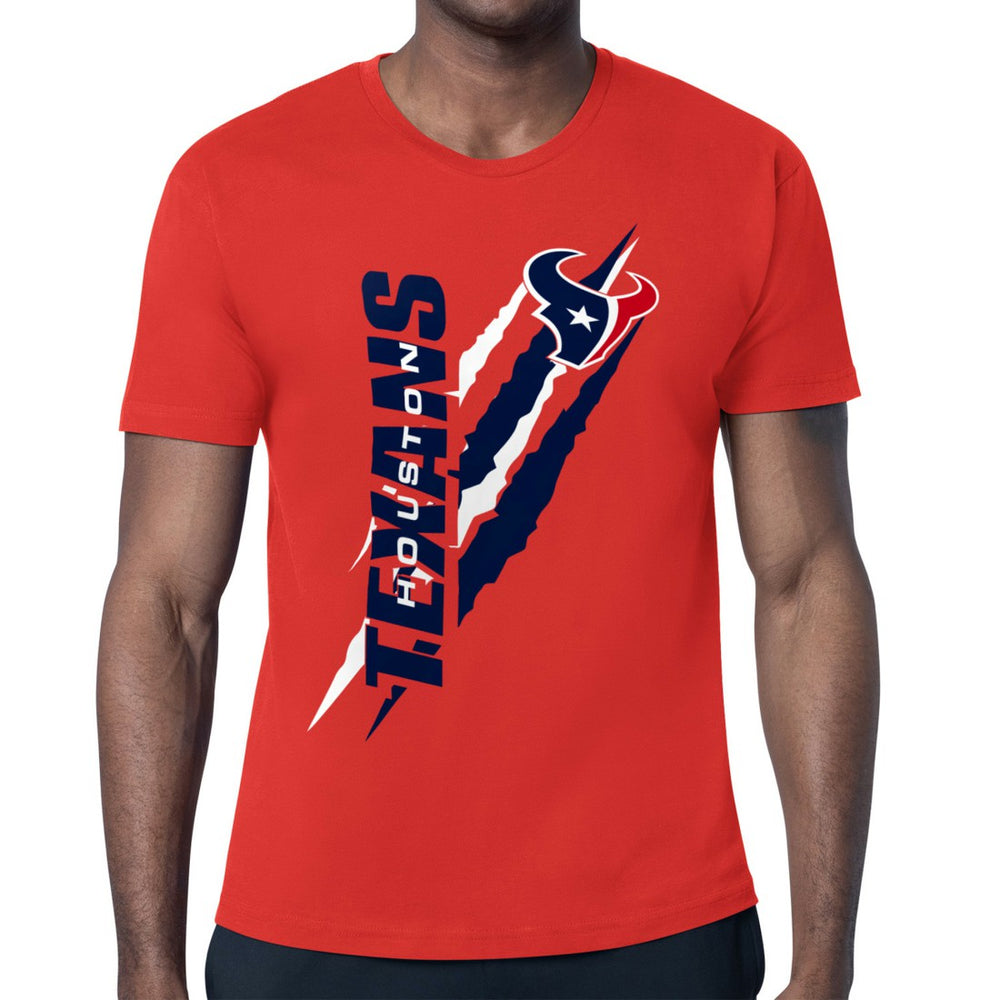 Houston Texans Starter Color Scratch T-Shirt - Red sale