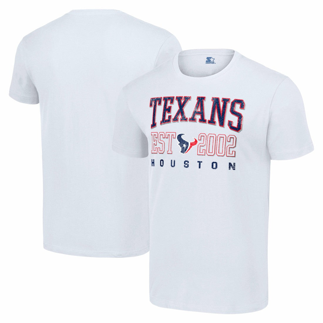 Houston Texans Starter Distressed Graphic T-Shirt - White on sale