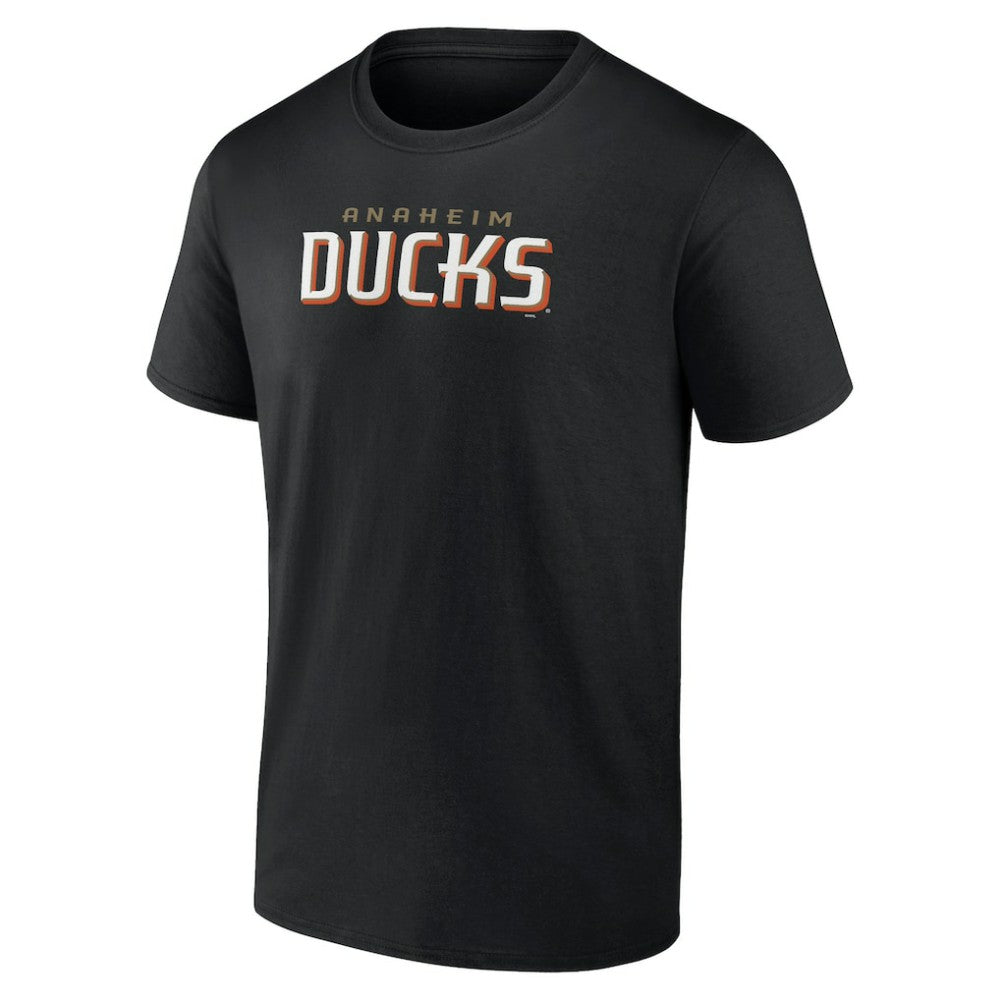 Anaheim Ducks Wordmark Logo T-Shirt - Black T-shirts