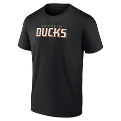 Anaheim Ducks Wordmark Logo T-Shirt - Black T-shirts