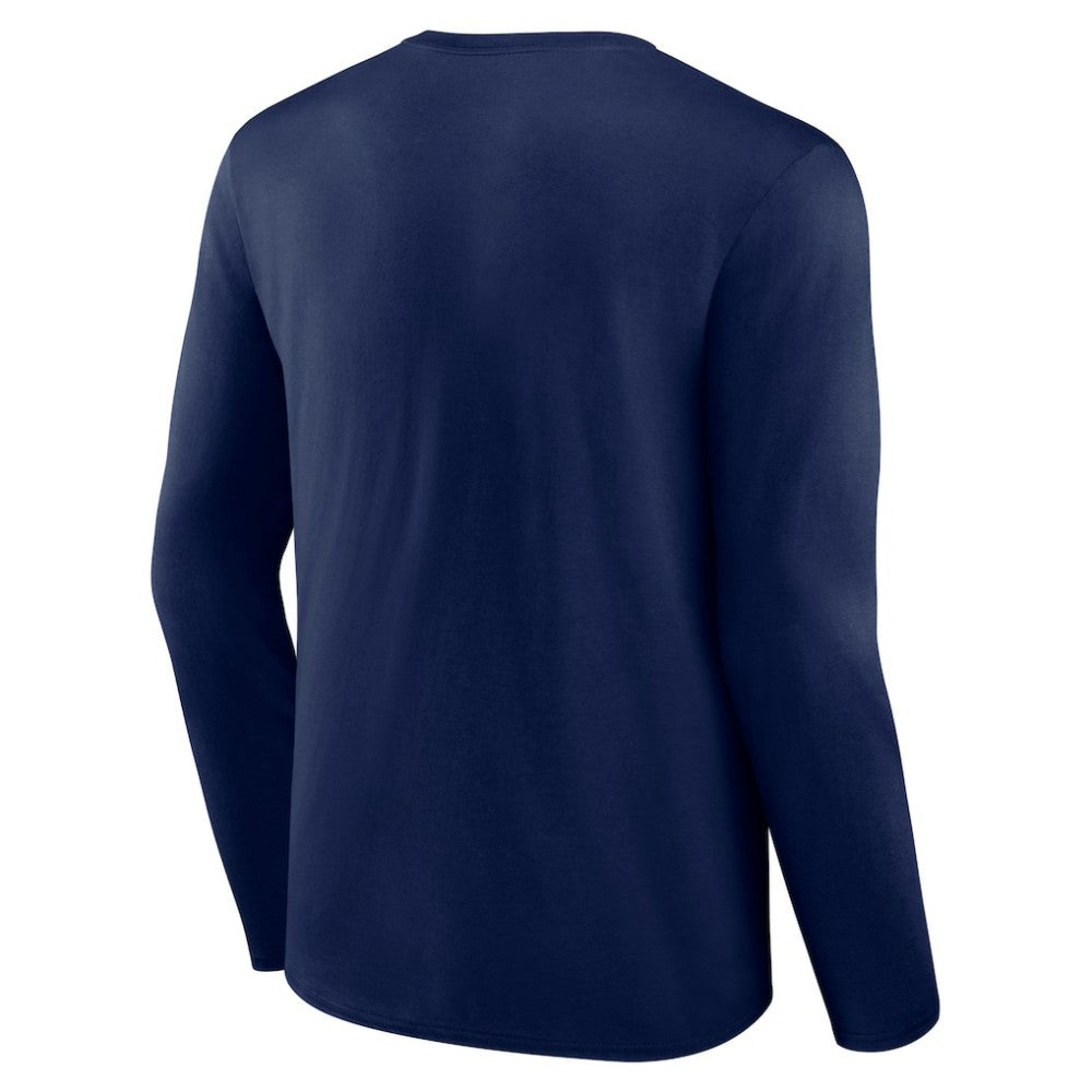 Atlanta Braves Fastball Long Sleeve T-Shirt Navy