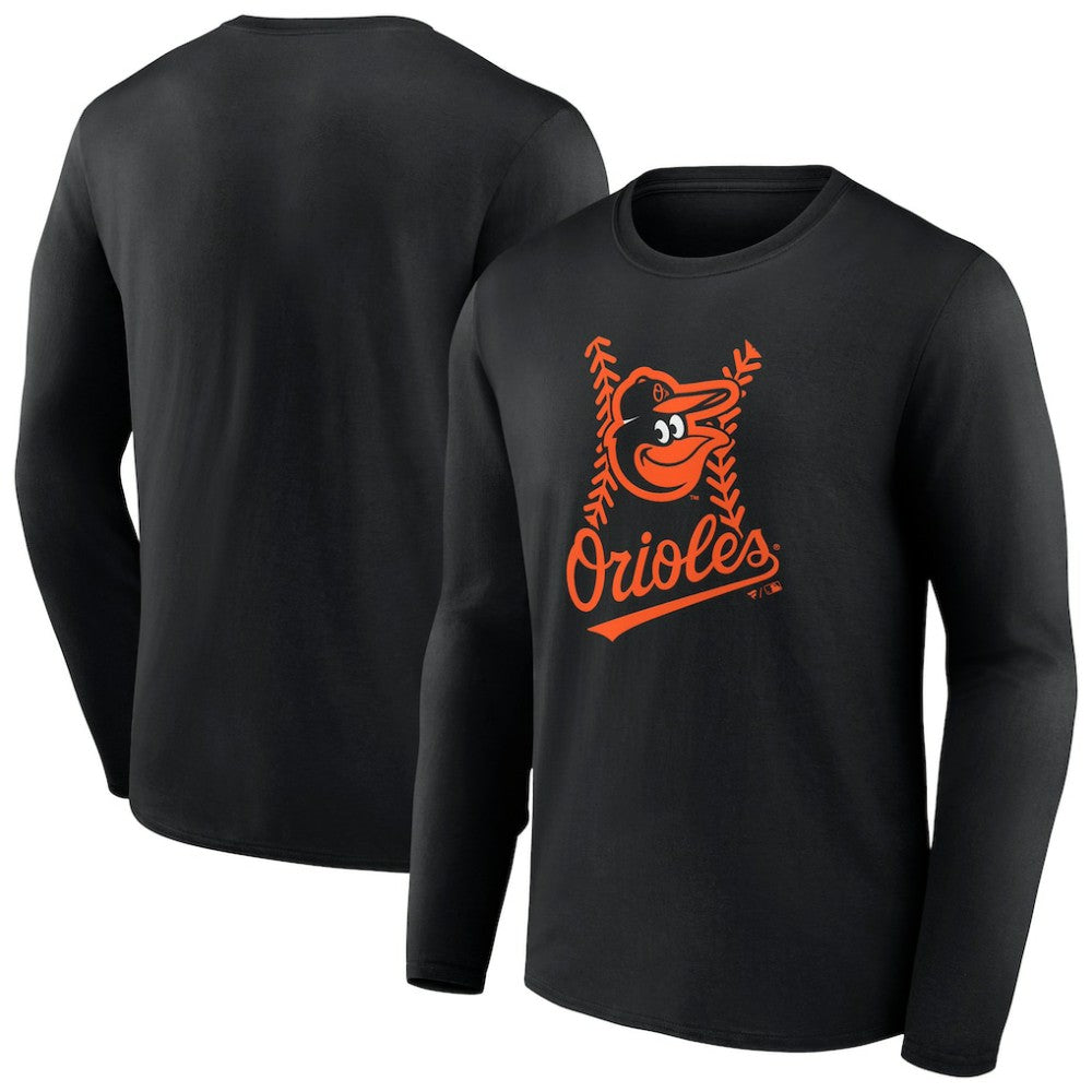 Baltimore Orioles Fastball Long Sleeve T-Shirt Black