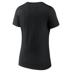 Baltimore Orioles Women's Fastball V-Neck T-Shirt Black