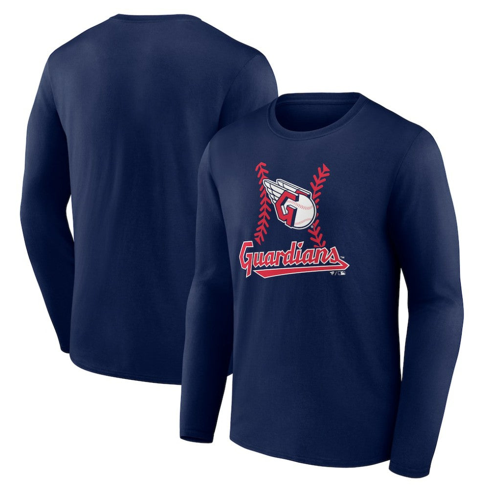 Cleveland Guardians Fastball Long Sleeve T-Shirt Navy