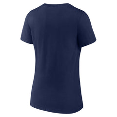 Milwaukee Brewers Women's Fastball V-Neck T-Shirt Navy