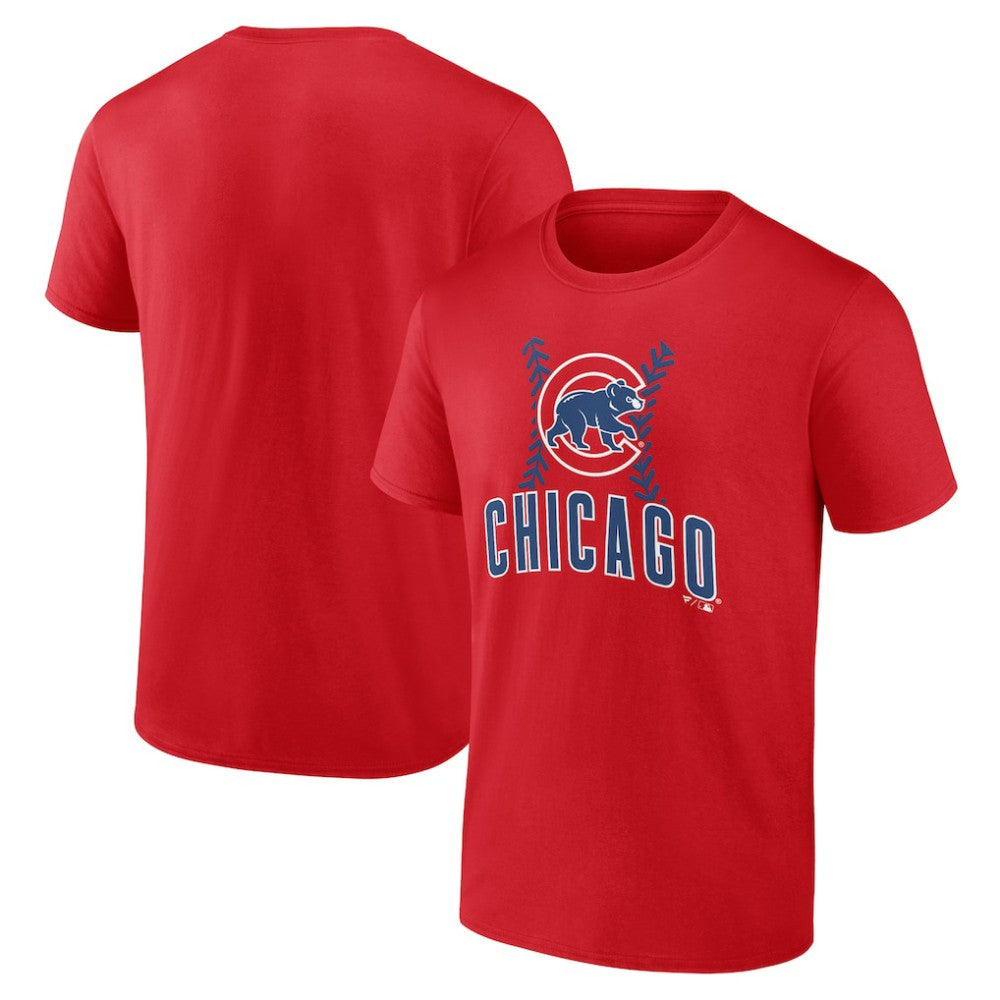 Chicago Cubs Fastball T-Shirt Red