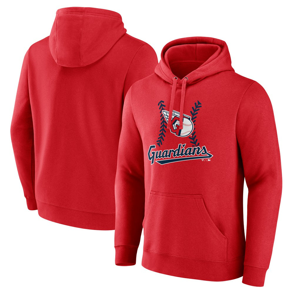Cleveland Guardians Fastball Pullover Hoodie Red