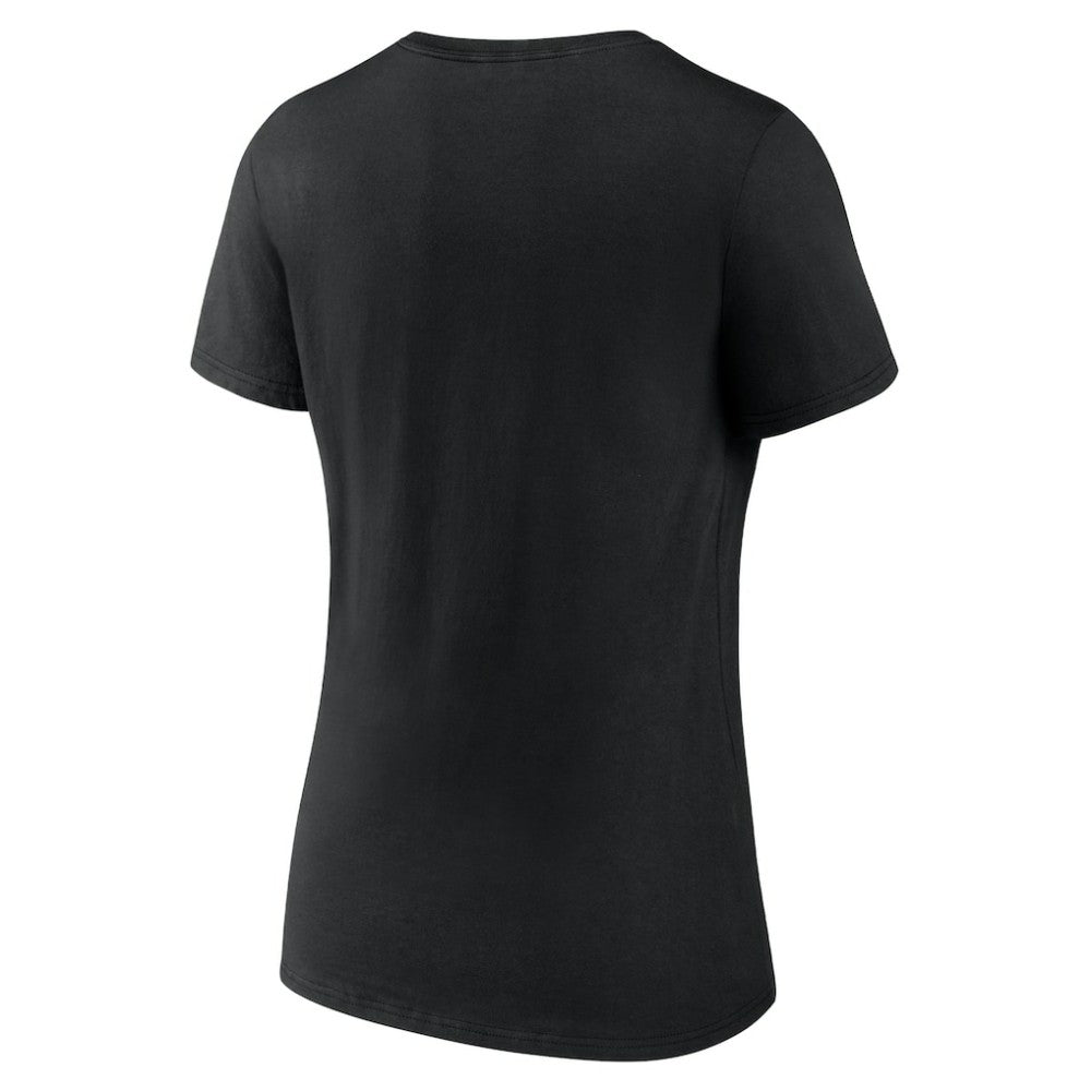Los Angeles Dodgers Women's Fastball V-Neck T-Shirt Black