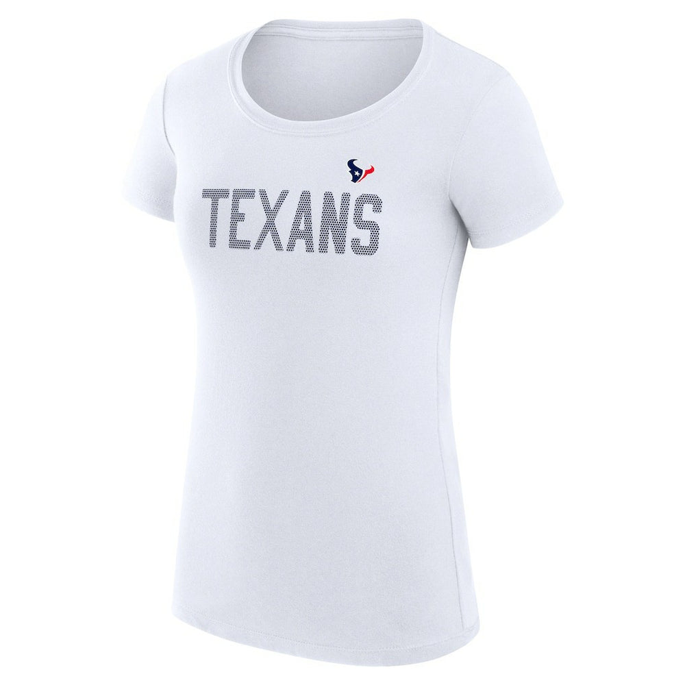 Houston Texans G-III 4Her by Carl Banks Women's Super-Slim Fit Lightweight Dot Print T-Shirt - White online
