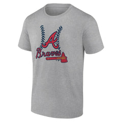 Atlanta Braves Fastball T-Shirt Heather Gray