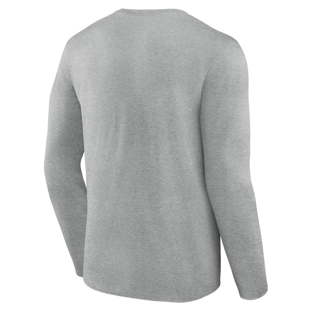 Cincinnati Reds Fastball Long Sleeve T-Shirt Gray