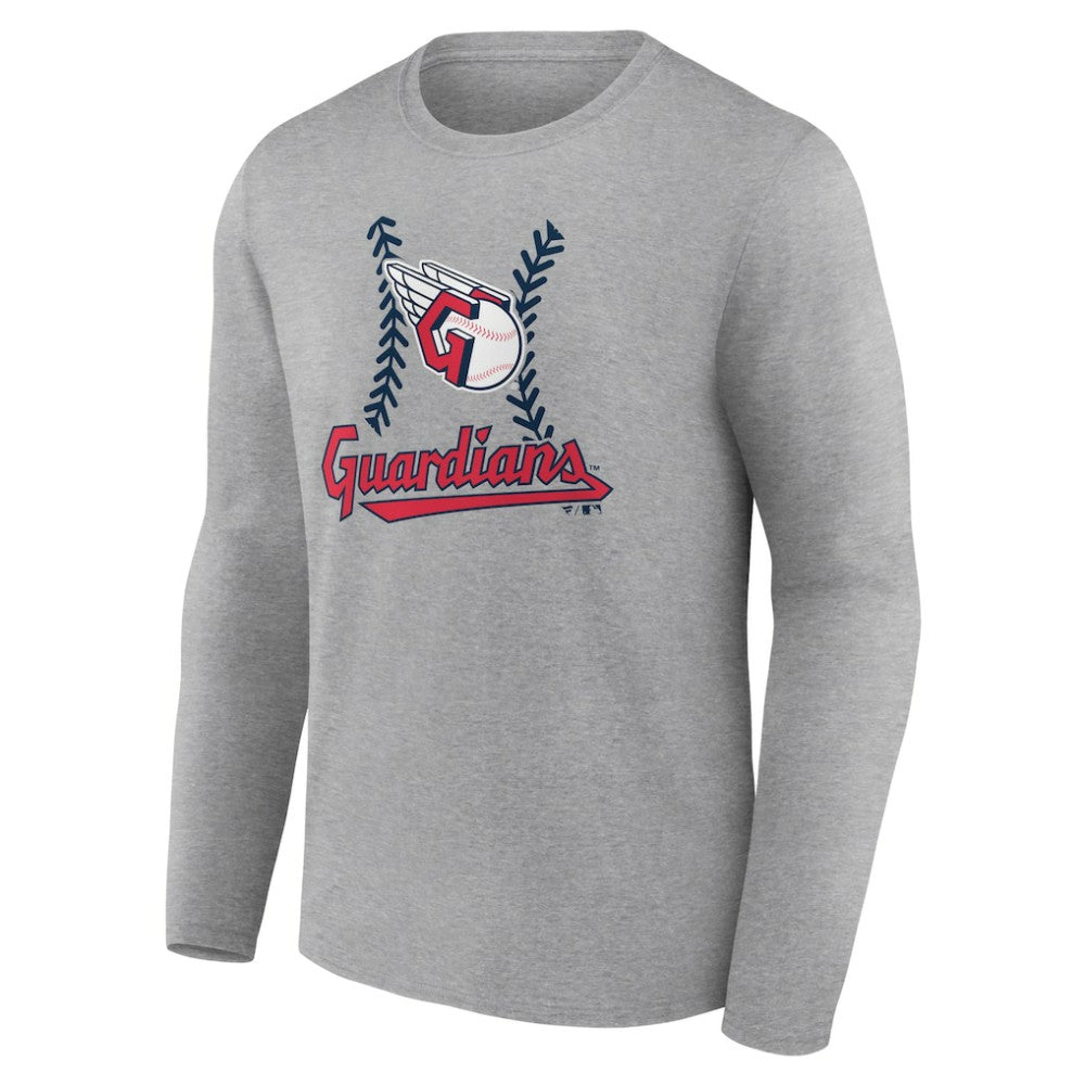 Cleveland Guardians Fastball Long Sleeve T-Shirt Gray