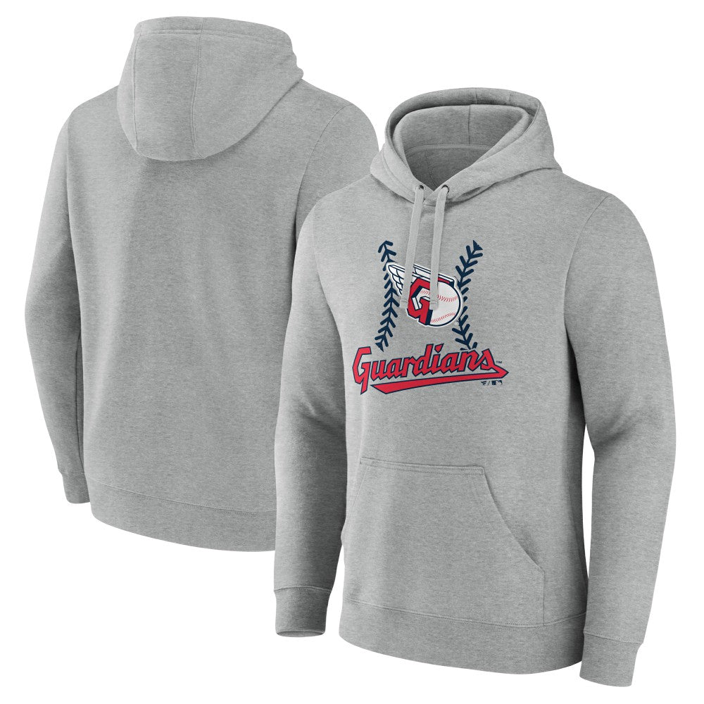 Cleveland Guardians Fastball Pullover Hoodie Gray