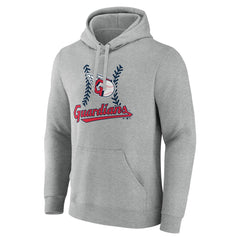 Cleveland Guardians Fastball Pullover Hoodie Gray