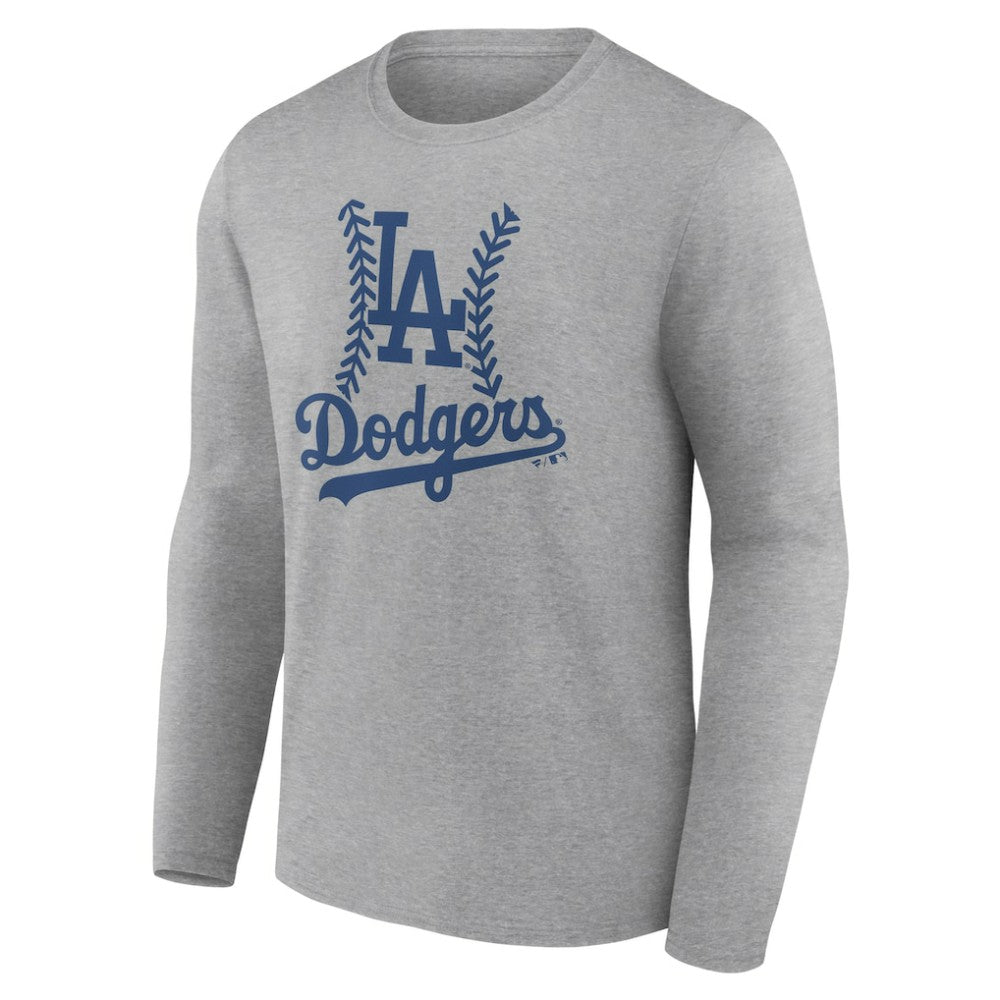 Los Angeles Dodgers Fastball Long Sleeve T-Shirt Gray