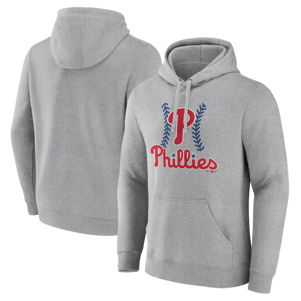 Philadelphia Phillies Fastball Pullover Hoodie Gray