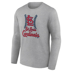 St. Louis Cardinals Fastball Long Sleeve T-Shirt Gray