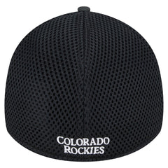 Colorado Rockies Youth Camo 39THIRTY Flex Hat Black