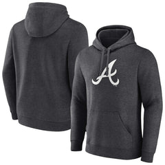 Atlanta Braves Monochrome Pullover Hoodie Charcoal