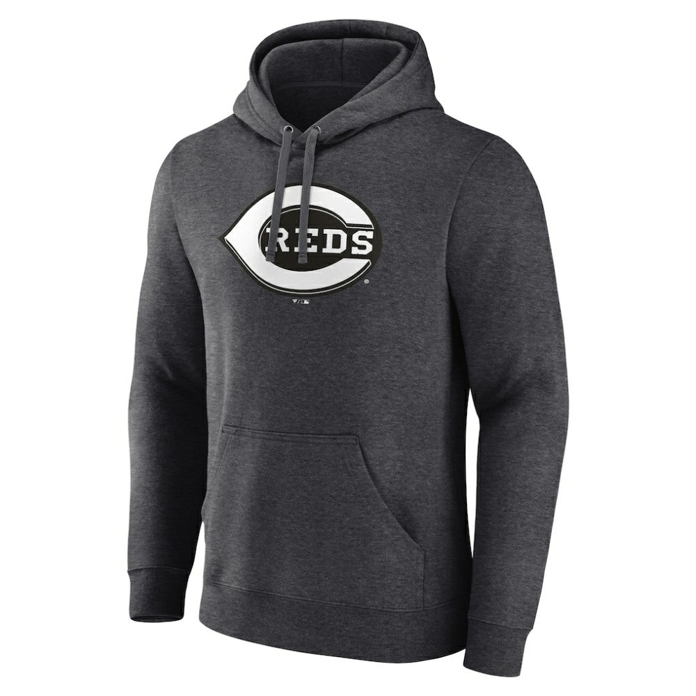Cincinnati Reds Monochrome Pullover Hoodie Charcoal